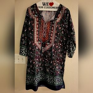 Urban Coco Black And Brown Tunic